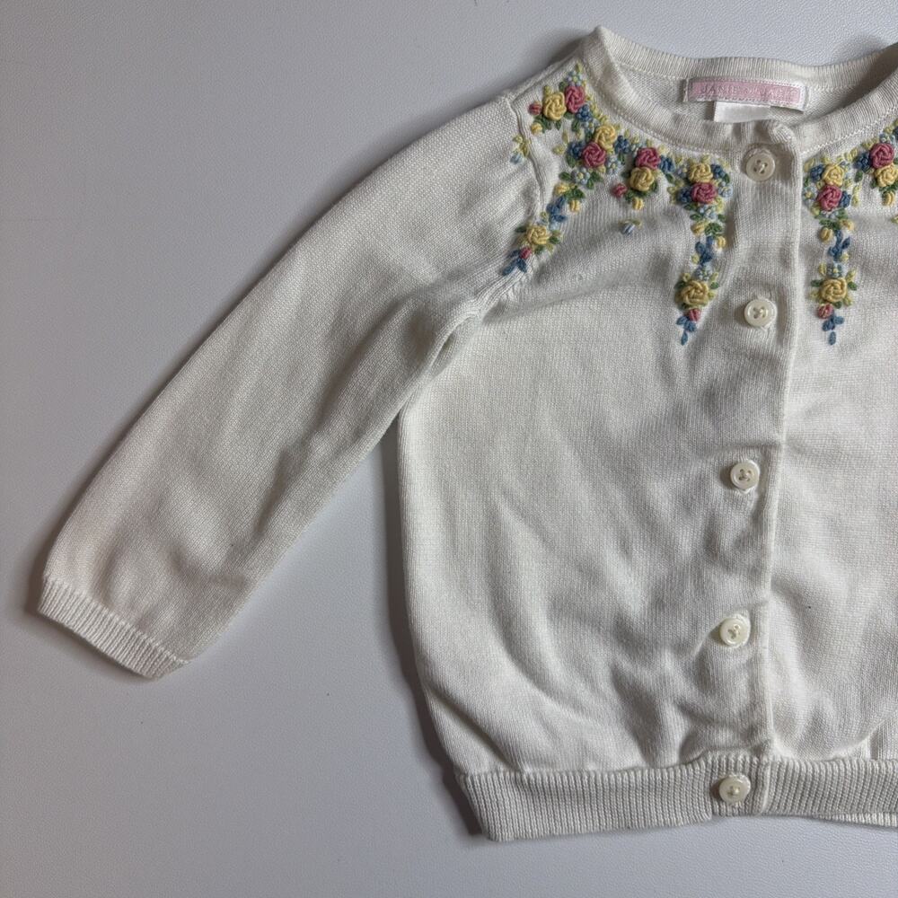 Janie And Jack Girls Embroidered Cotton Sweater & Leggings Set Size 12-18 & 2T - Picture 4 of 15